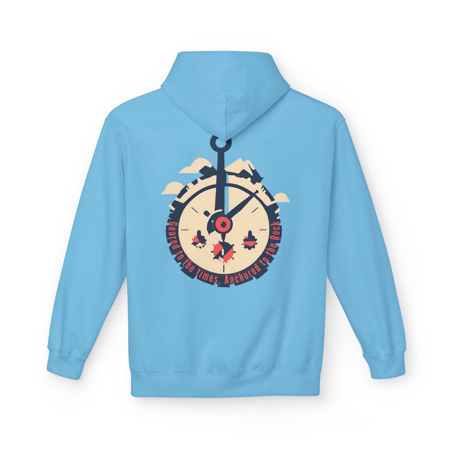 Geared to the Times Anchored to the Rock Hoodie - Tseva Clothing Co.