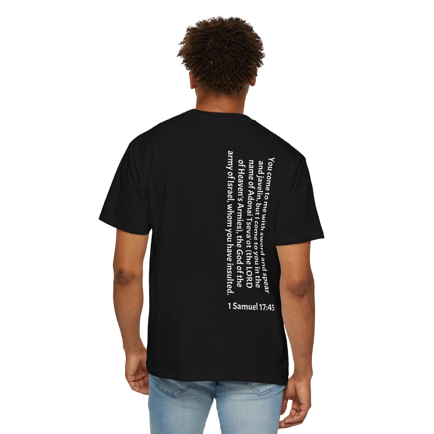 Tseva Clothing Branded T-Shirt - Dark 1 Samuel 17:45 Heaven's Army
