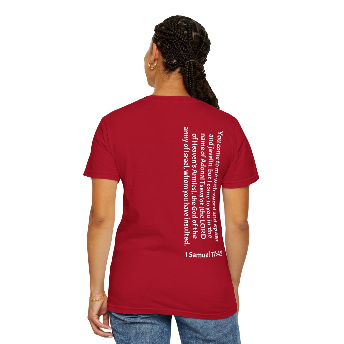 Tseva Clothing Branded T-Shirt - Dark 1 Samuel 17:45 Heaven's Army