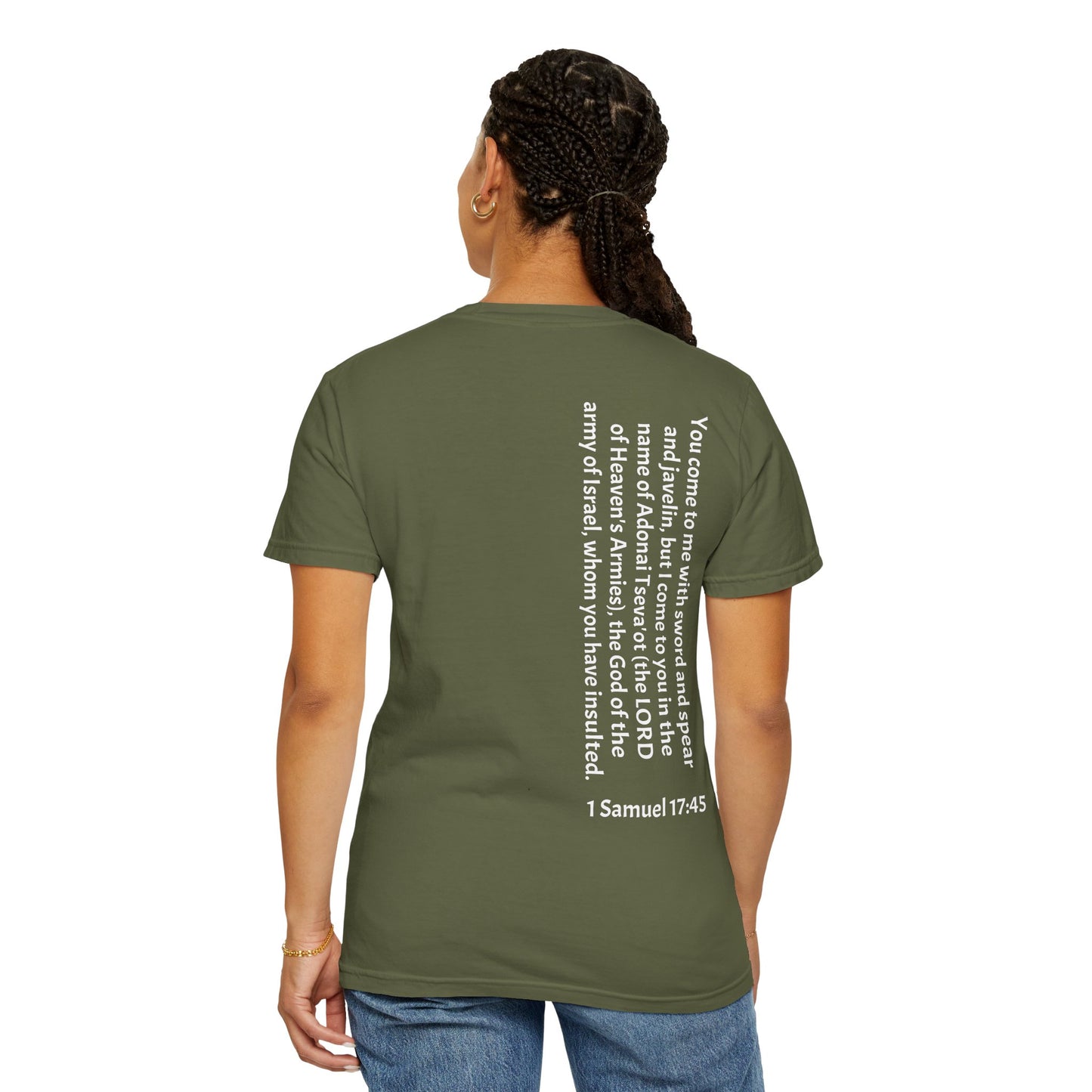 Tseva Clothing Branded T-Shirt - Dark 1 Samuel 17:45 Heaven's Army