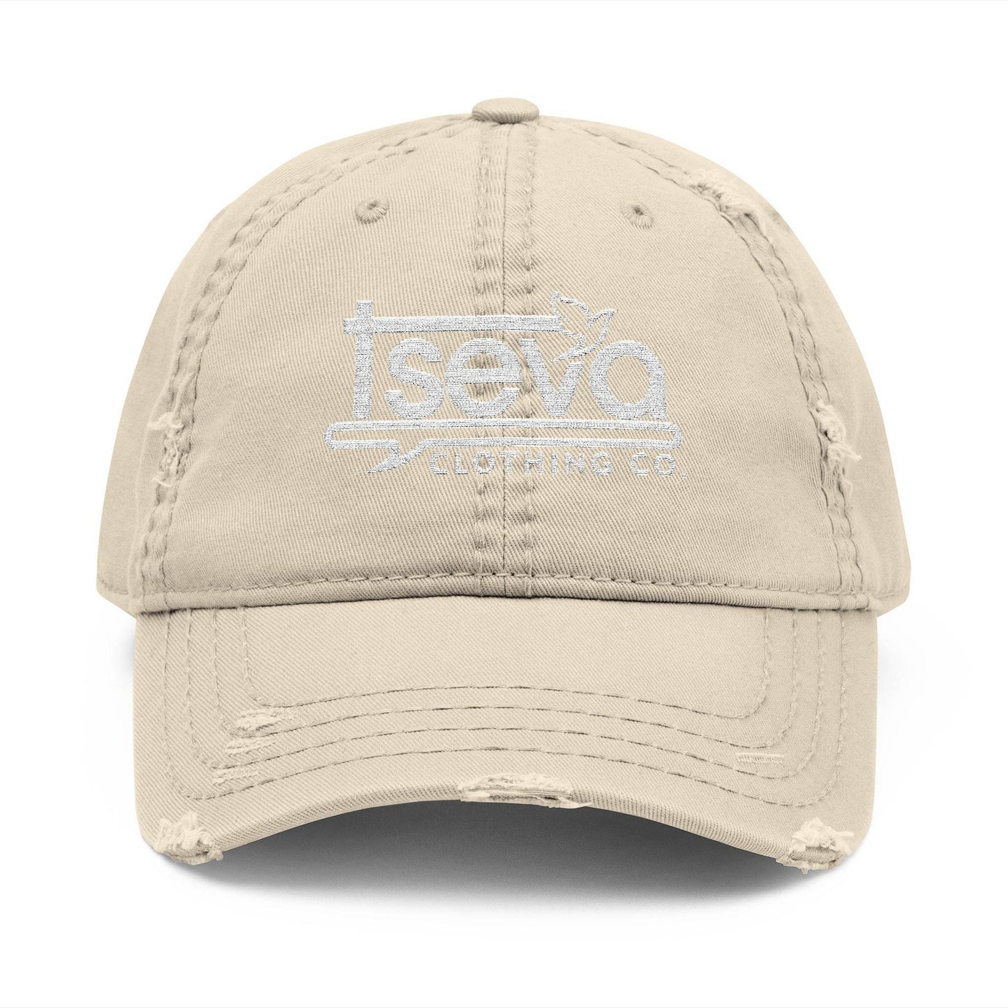 Dad Hat - Tseva Logo Distressed Embroidery Cap - Tseva Clothing Co.