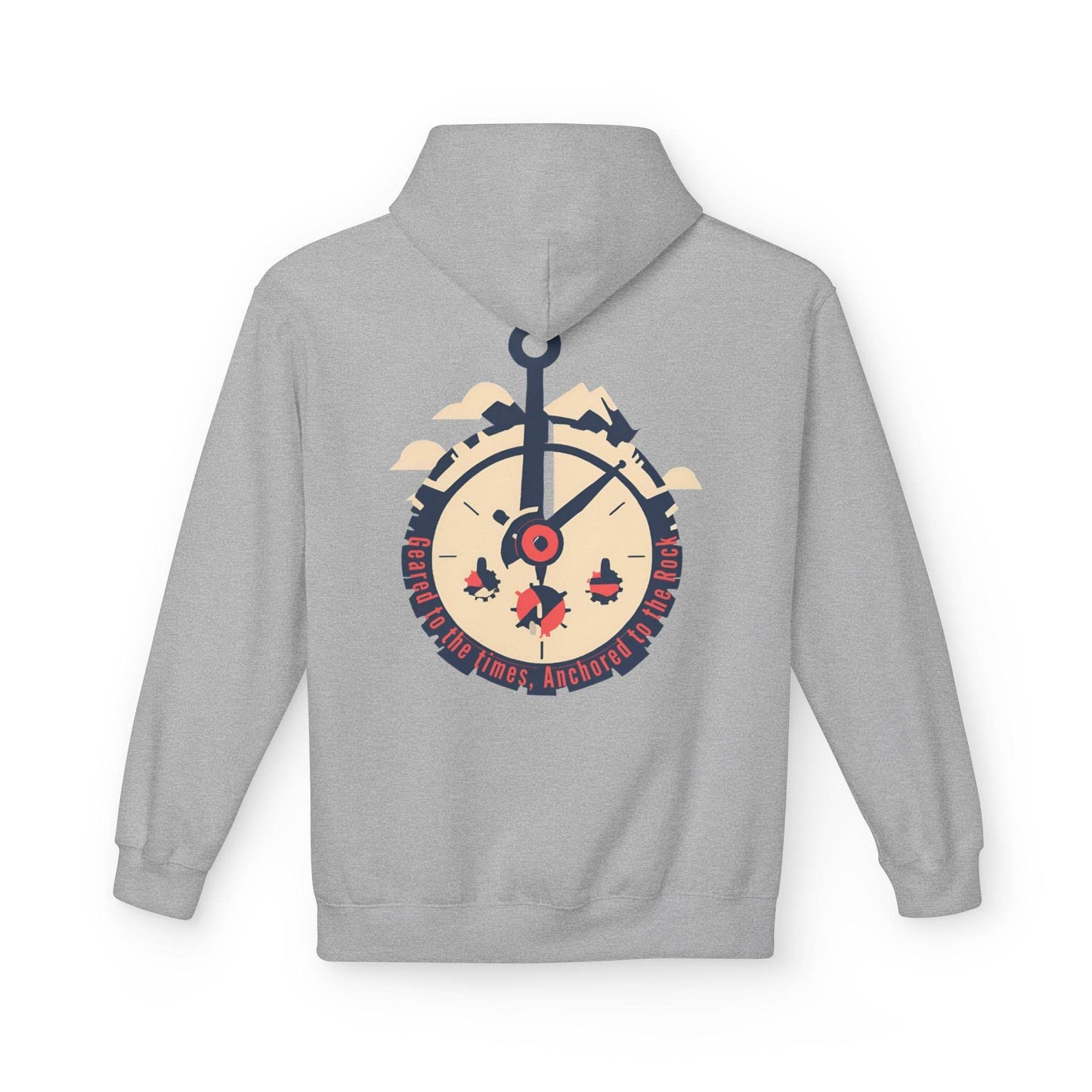 Geared to the Times Anchored to the Rock Hoodie - Tseva Clothing Co.