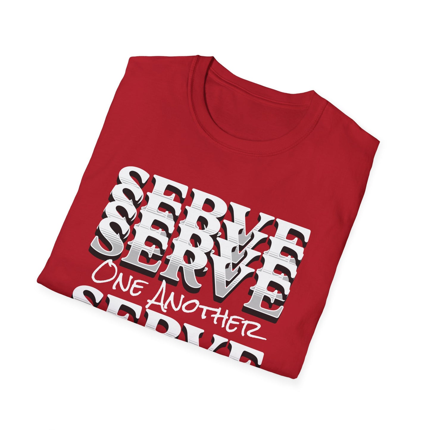 Serve One Another T-Shirt — Galatians 5:13 Christian Tee