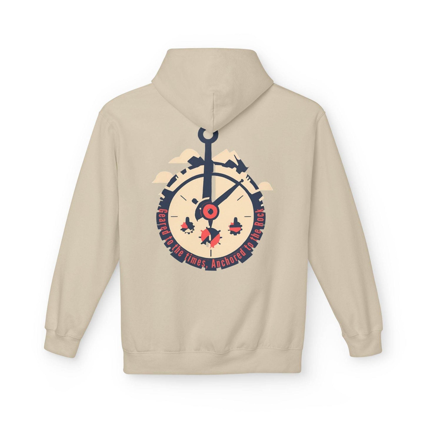 Geared to the Times Anchored to the Rock Hoodie - Tseva Clothing Co.