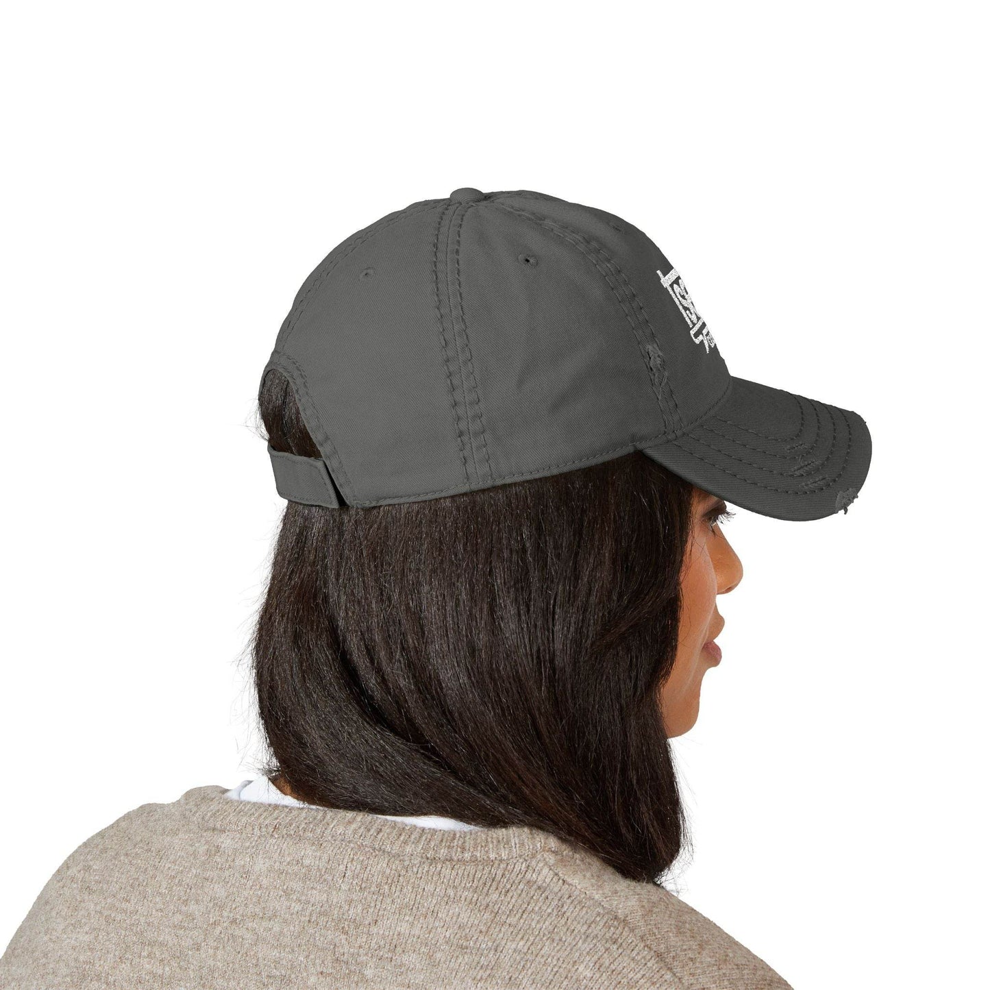 Dad Hat - Tseva Logo Distressed Embroidery Cap - Tseva Clothing Co.