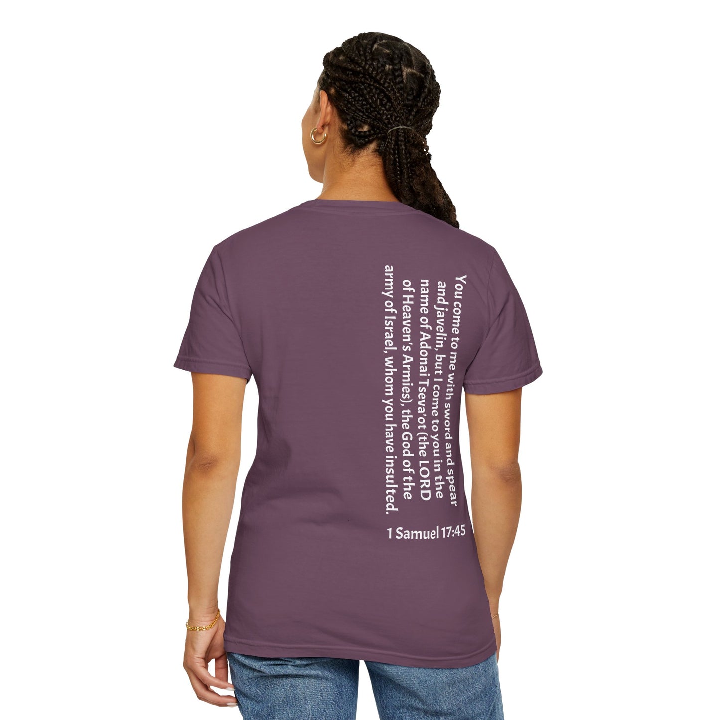 Tseva Clothing Branded T-Shirt - Dark 1 Samuel 17:45 Heaven's Army
