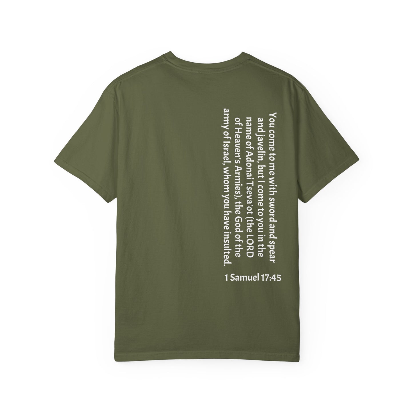 Tseva Clothing Branded T-Shirt - Dark 1 Samuel 17:45 Heaven's Army