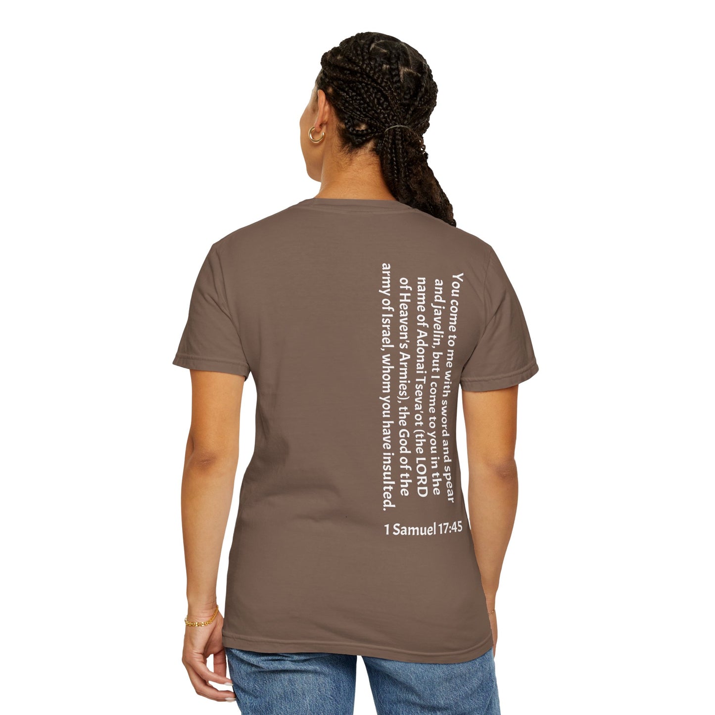 Tseva Clothing Branded T-Shirt - Dark 1 Samuel 17:45 Heaven's Army