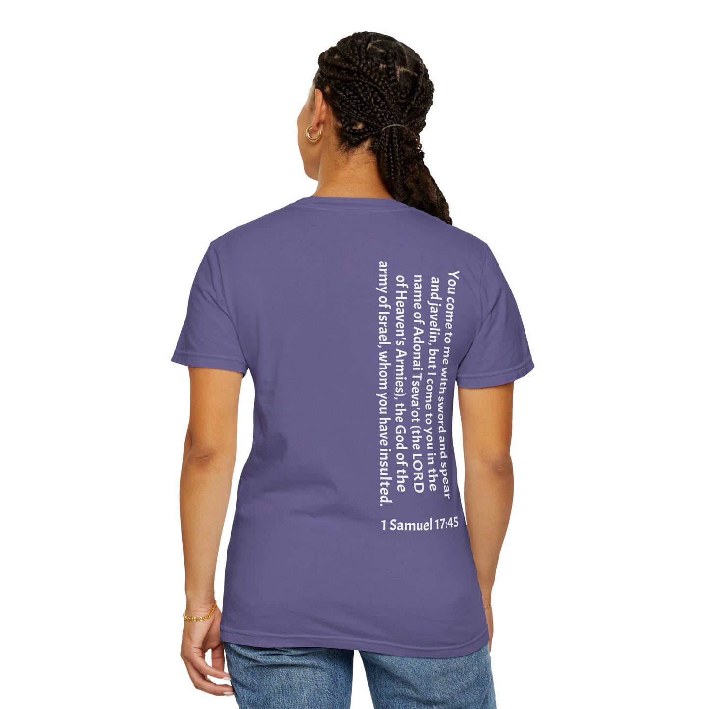 Tseva Clothing Branded T-Shirt - Dark 1 Samuel 17:45 Heaven's Army