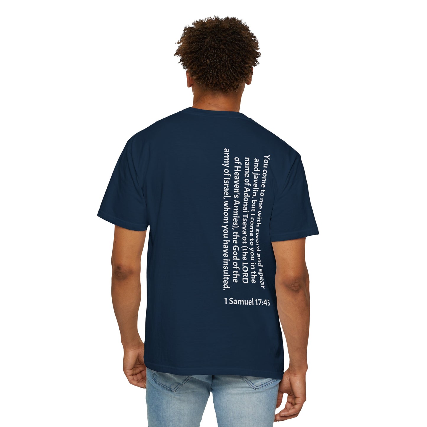 Tseva Clothing Branded T-Shirt - Dark 1 Samuel 17:45 Heaven's Army
