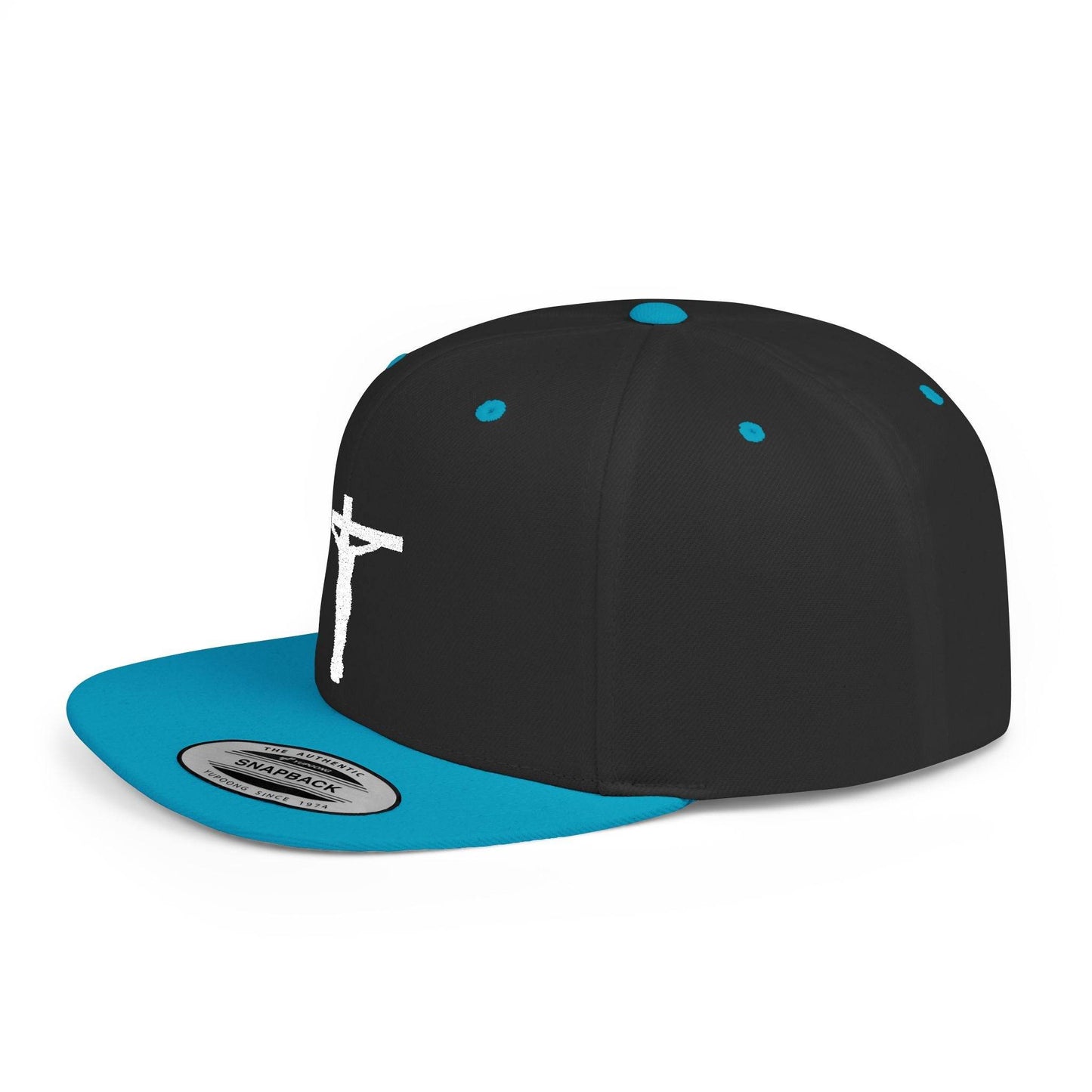 Crucifix Flat Bill Snapback Cap - Tseva Clothing Co.