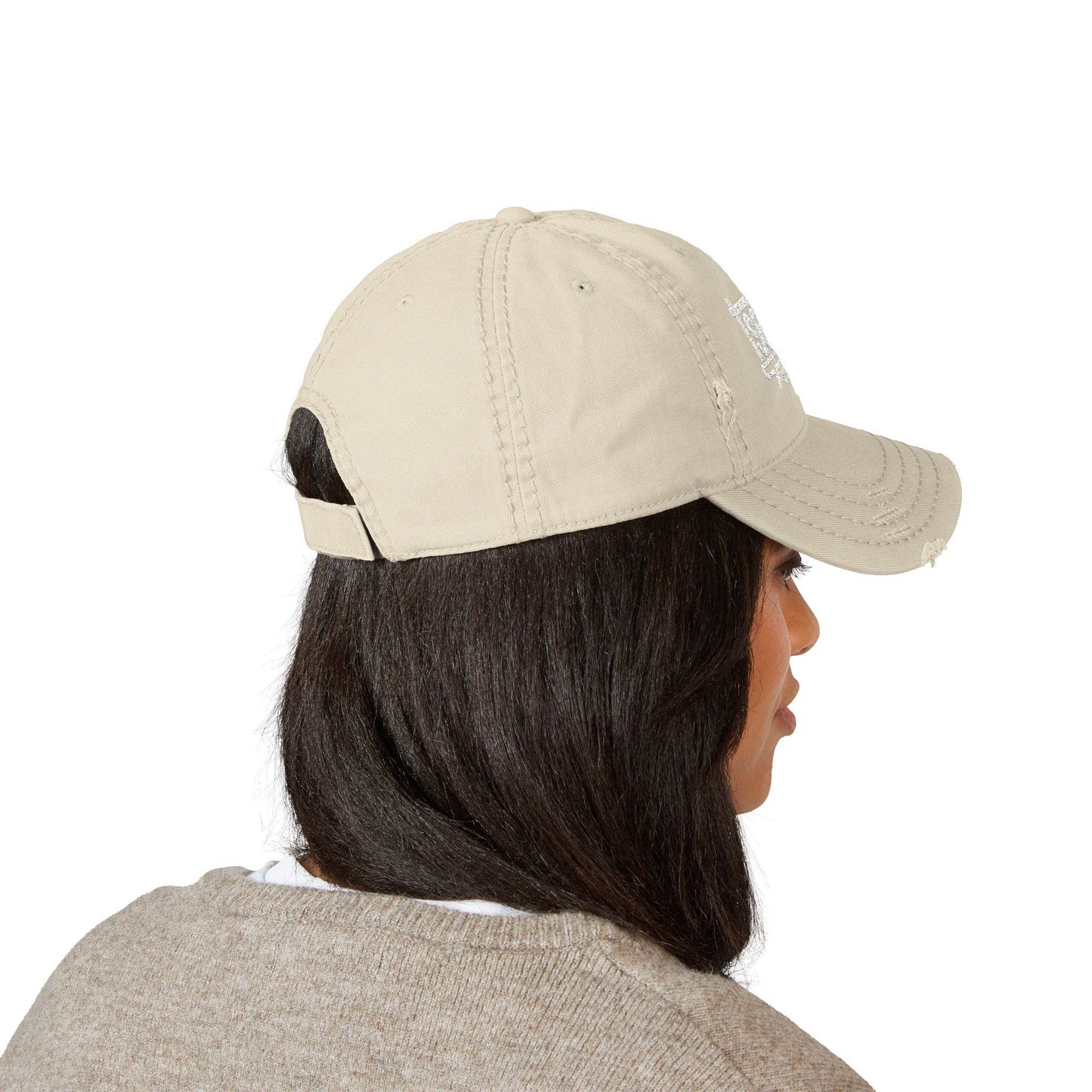 Dad Hat - Tseva Logo Distressed Embroidery Cap - Tseva Clothing Co.