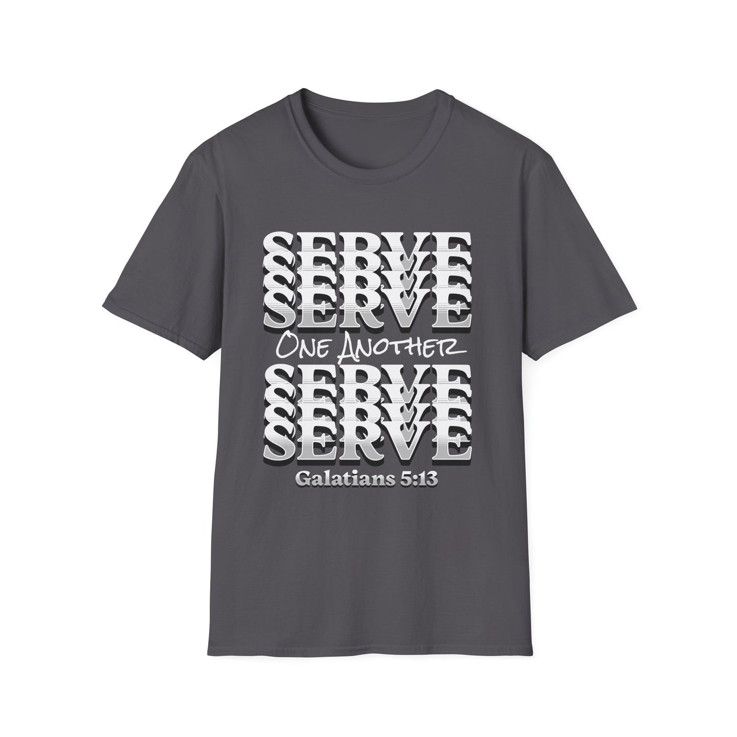 Serve One Another T-Shirt — Galatians 5:13 Christian Tee