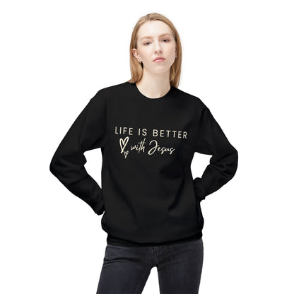 Life is Better with Jesus - Sweatshirt - Tseva Clothing Co.