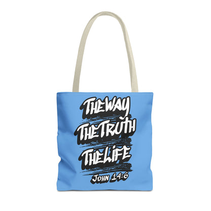 "The Way The Truth The Life" John 14:6 Canvas Tote