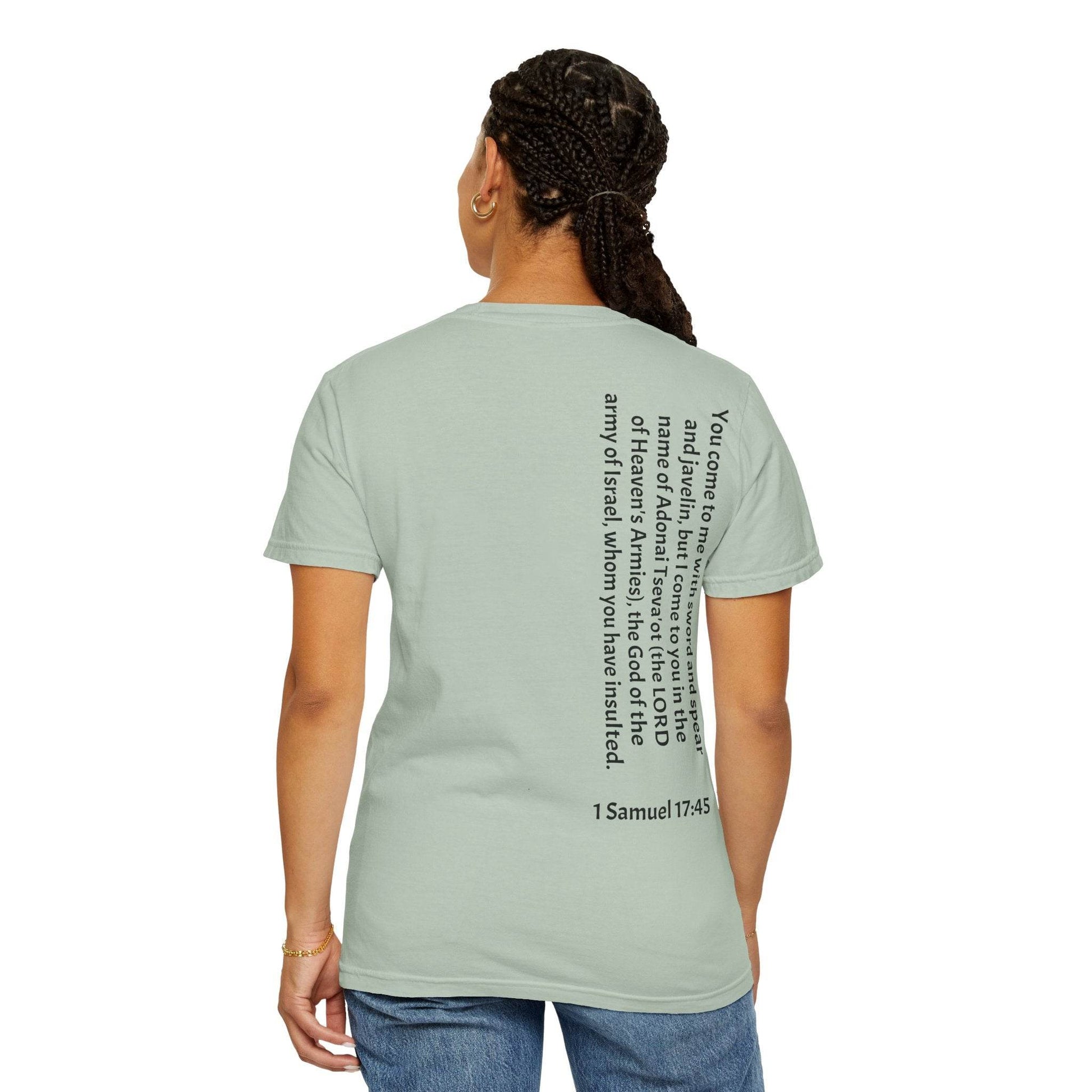 Tseva Clothing Branded T-Shirt- Light 1 Samuel 17:45 - Tseva Clothing Co.