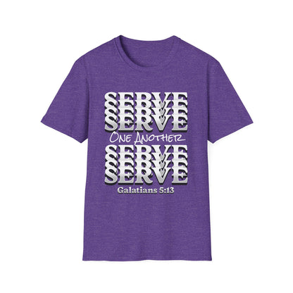 Serve One Another T-Shirt — Galatians 5:13 Christian Tee