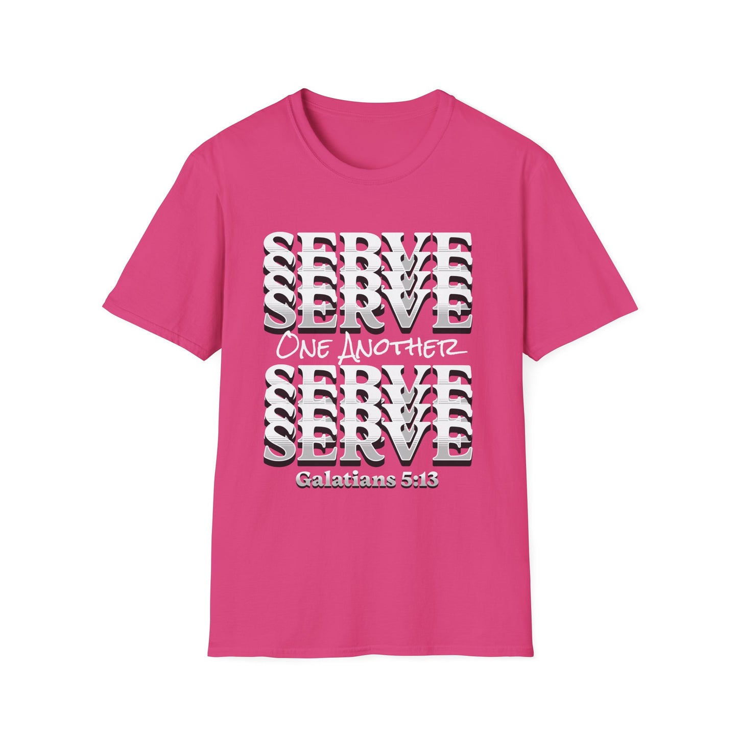 Serve One Another T-Shirt — Galatians 5:13 Christian Tee