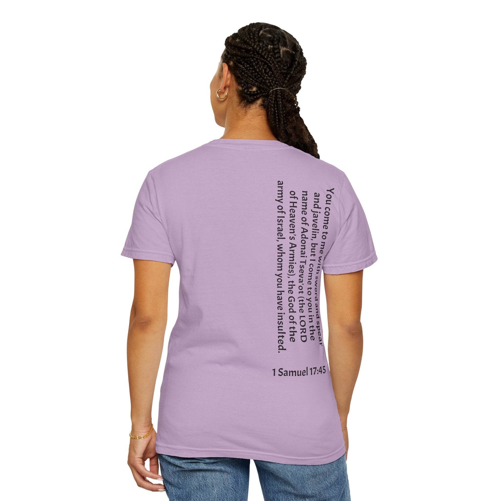 Tseva Clothing Branded T-Shirt- Light 1 Samuel 17:45 - Tseva Clothing Co.