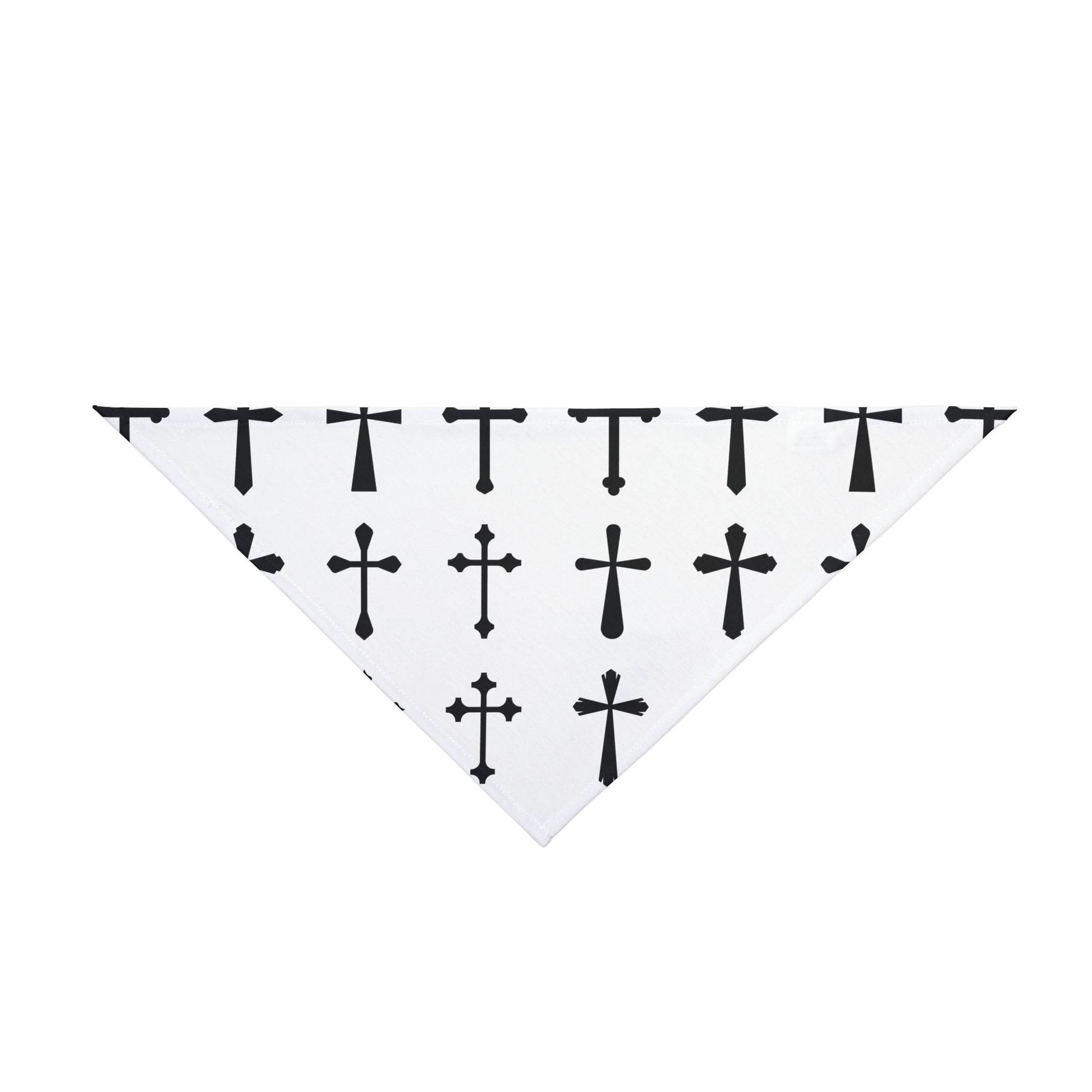 Cross Print Clip-on Pet Bandana - Tseva Clothing Co.