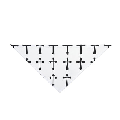 Cross Print Clip-on Pet Bandana - Tseva Clothing Co.