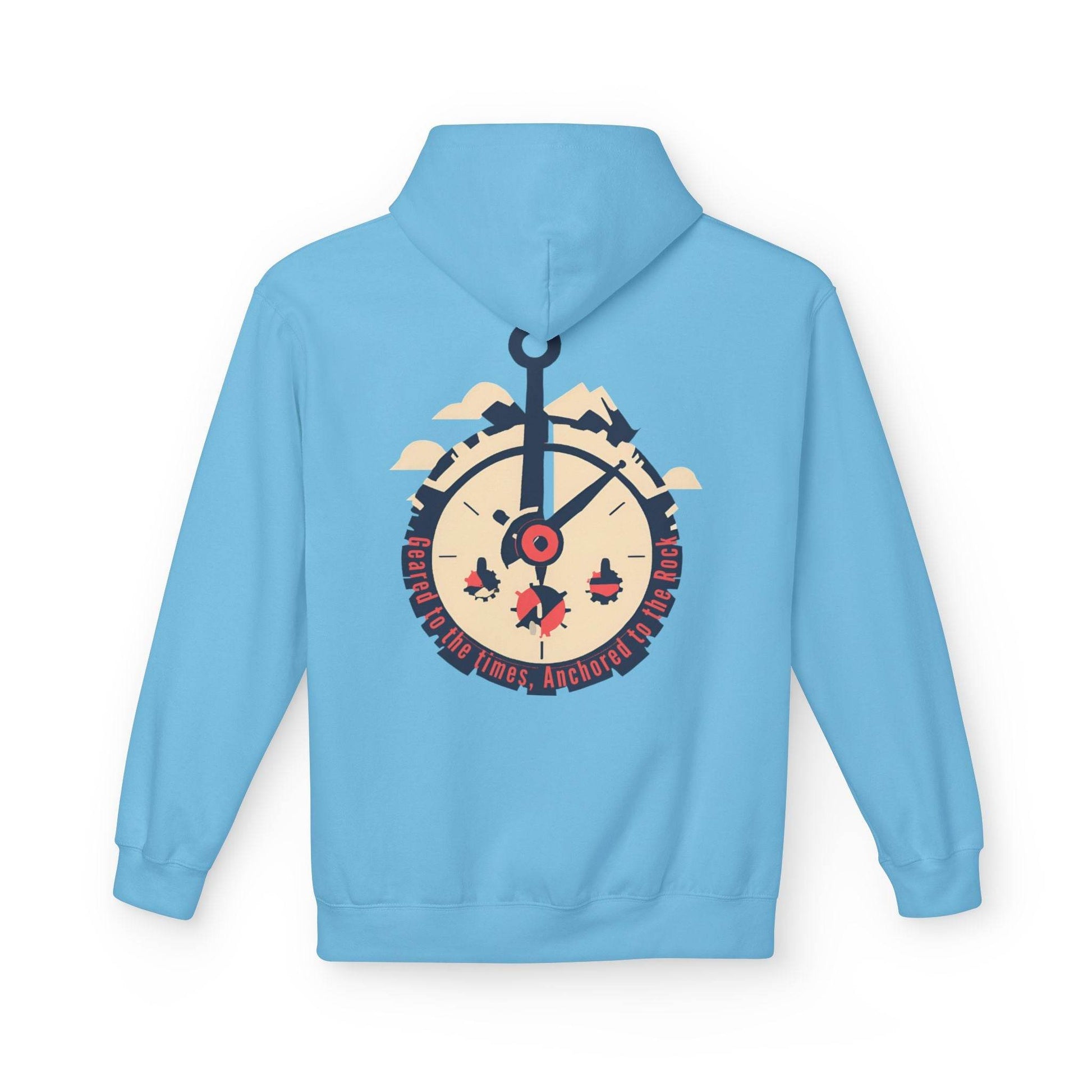 Geared to the Times Anchored to the Rock Hoodie - Tseva Clothing Co.