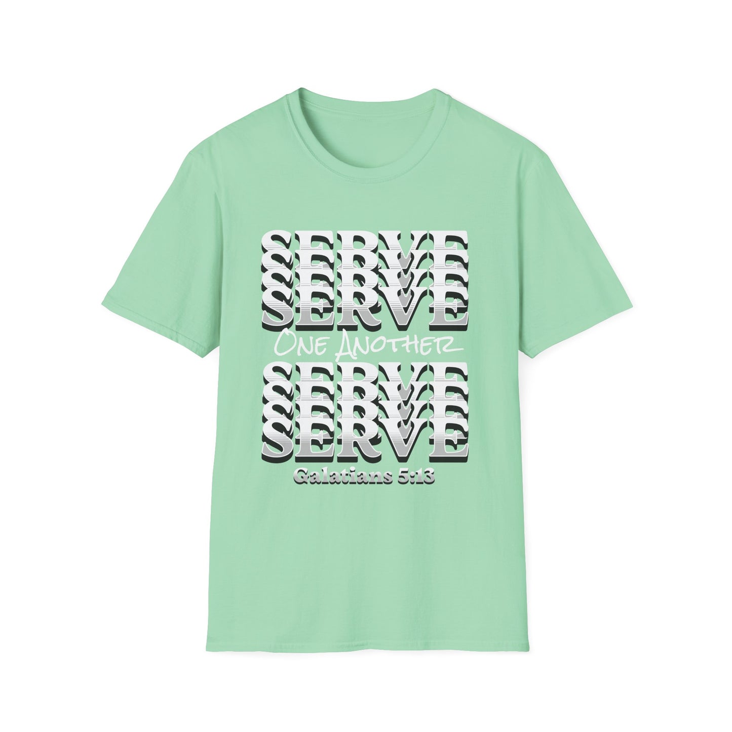 Serve One Another T-Shirt — Galatians 5:13 Christian Tee