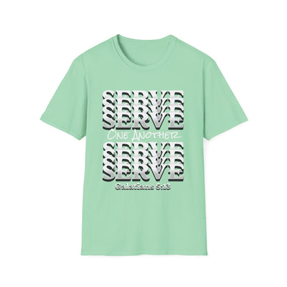 Serve One Another T-Shirt — Galatians 5:13 Christian Tee
