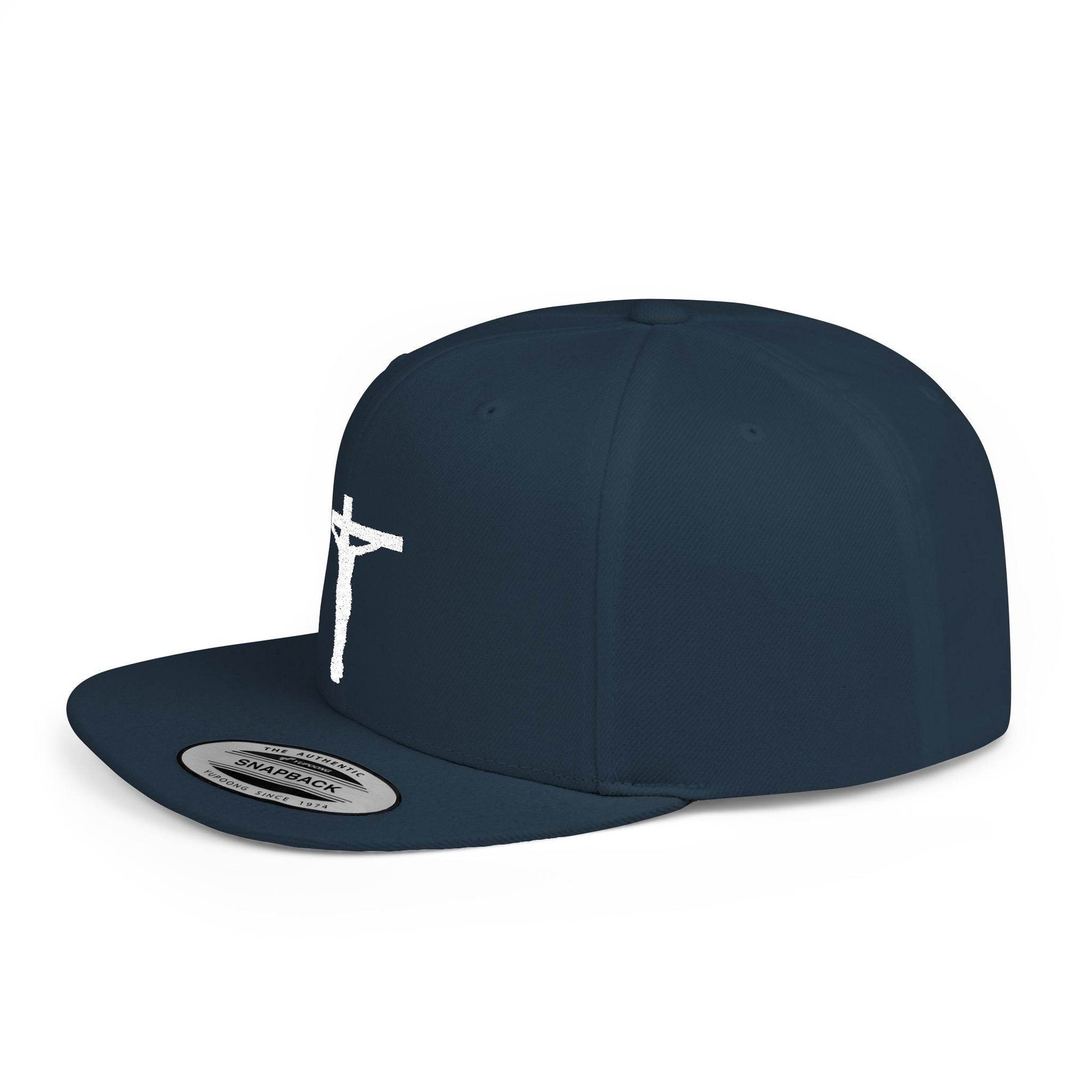 Crucifix Flat Bill Snapback Cap - Tseva Clothing Co.