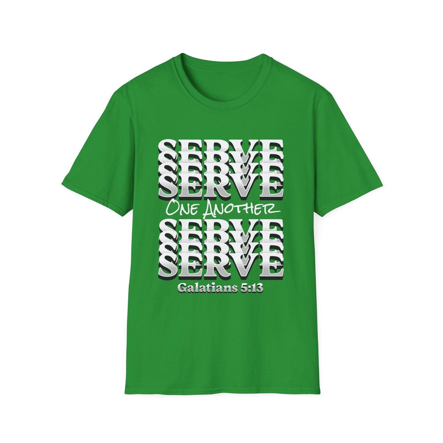 Serve One Another T-Shirt — Galatians 5:13 Christian Tee