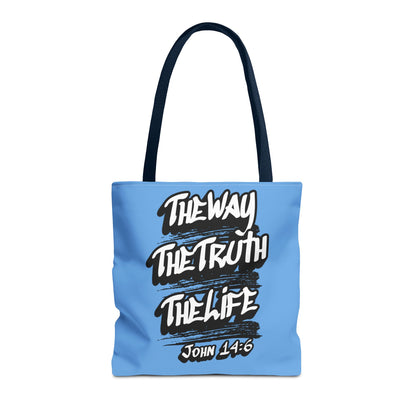 "The Way The Truth The Life" John 14:6 Canvas Tote