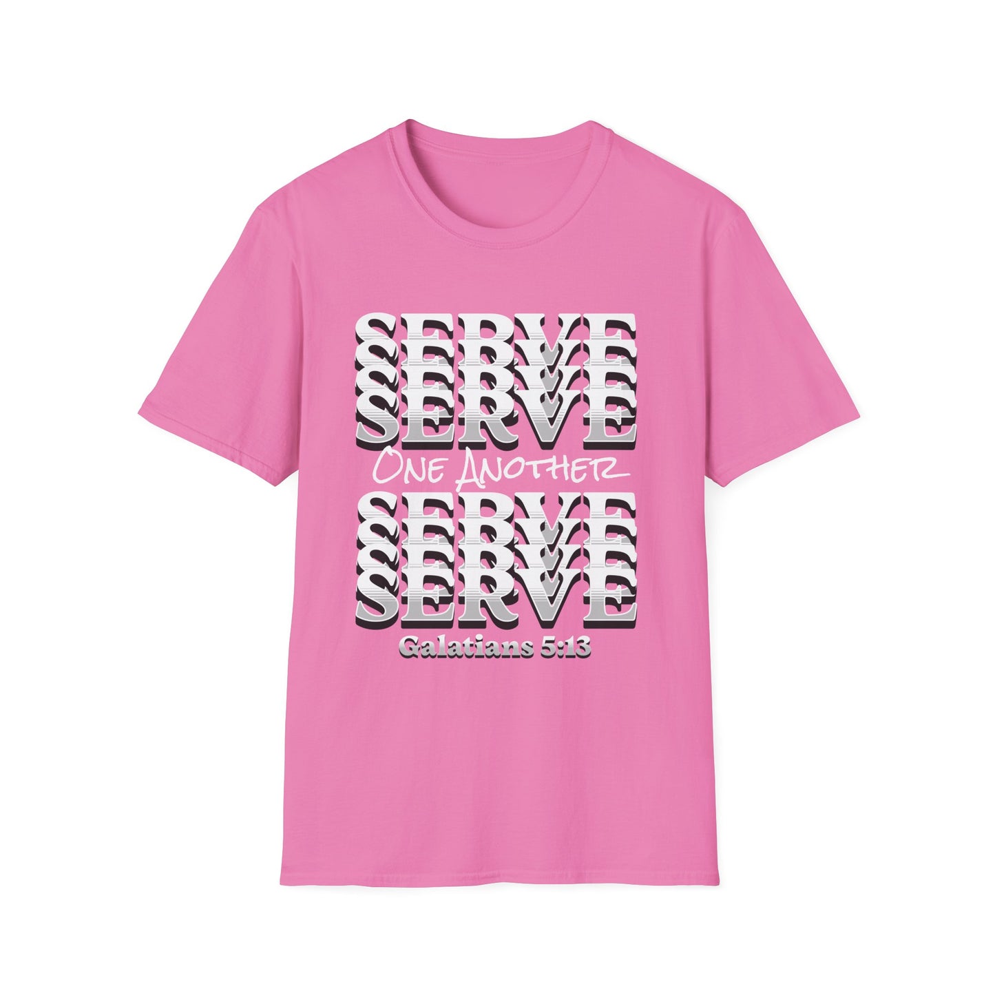Serve One Another T-Shirt — Galatians 5:13 Christian Tee