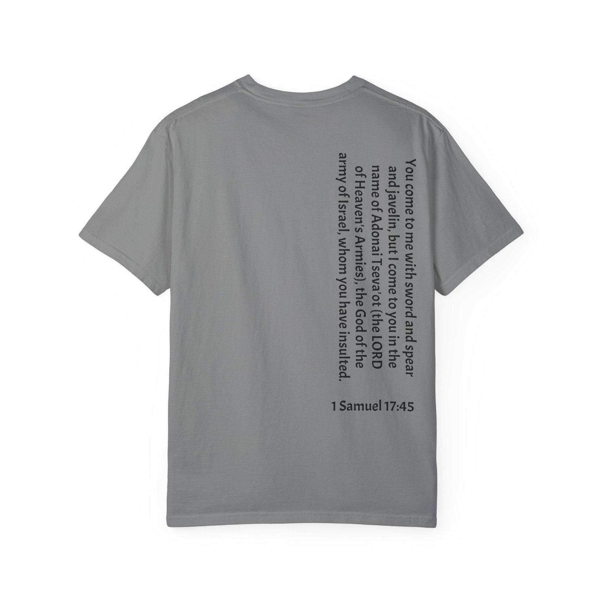 Tseva Clothing Branded T-Shirt- Light 1 Samuel 17:45 - Tseva Clothing Co.