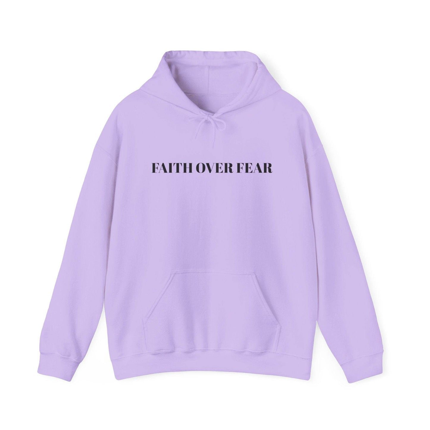 Faith Over Fear Unisex Hooded Sweatshirt Black - Tseva Clothing Co.
