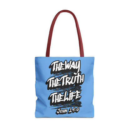"The Way The Truth The Life" John 14:6 Canvas Tote