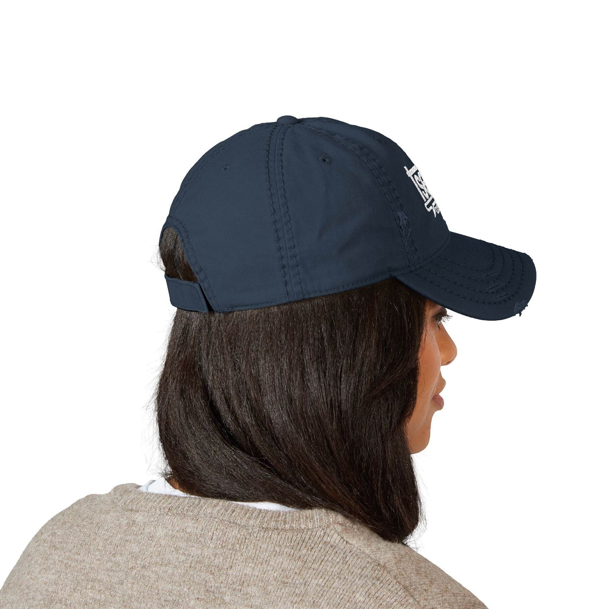 Dad Hat - Tseva Logo Distressed Embroidery Cap - Tseva Clothing Co.