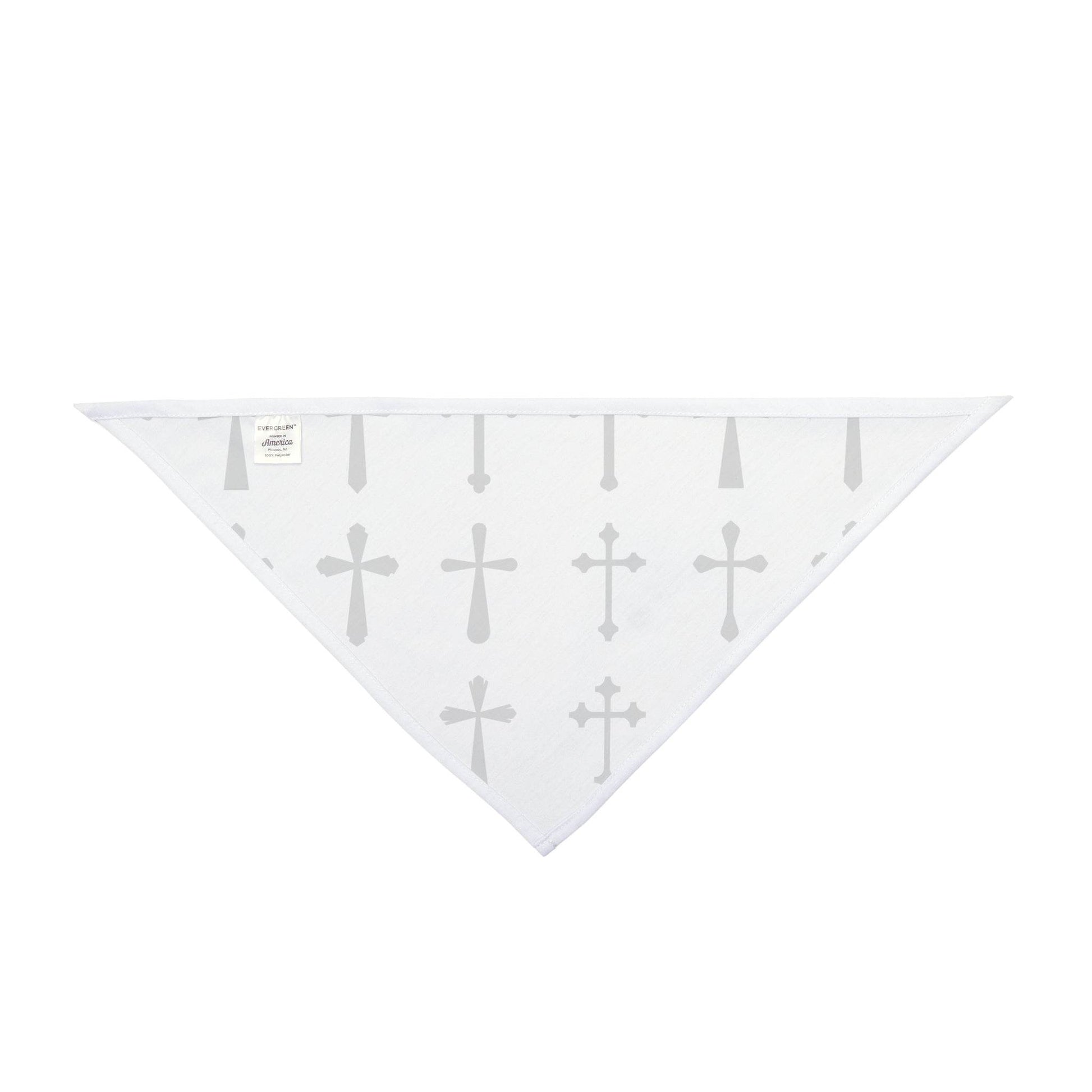 Cross Print Clip-on Pet Bandana - Tseva Clothing Co.
