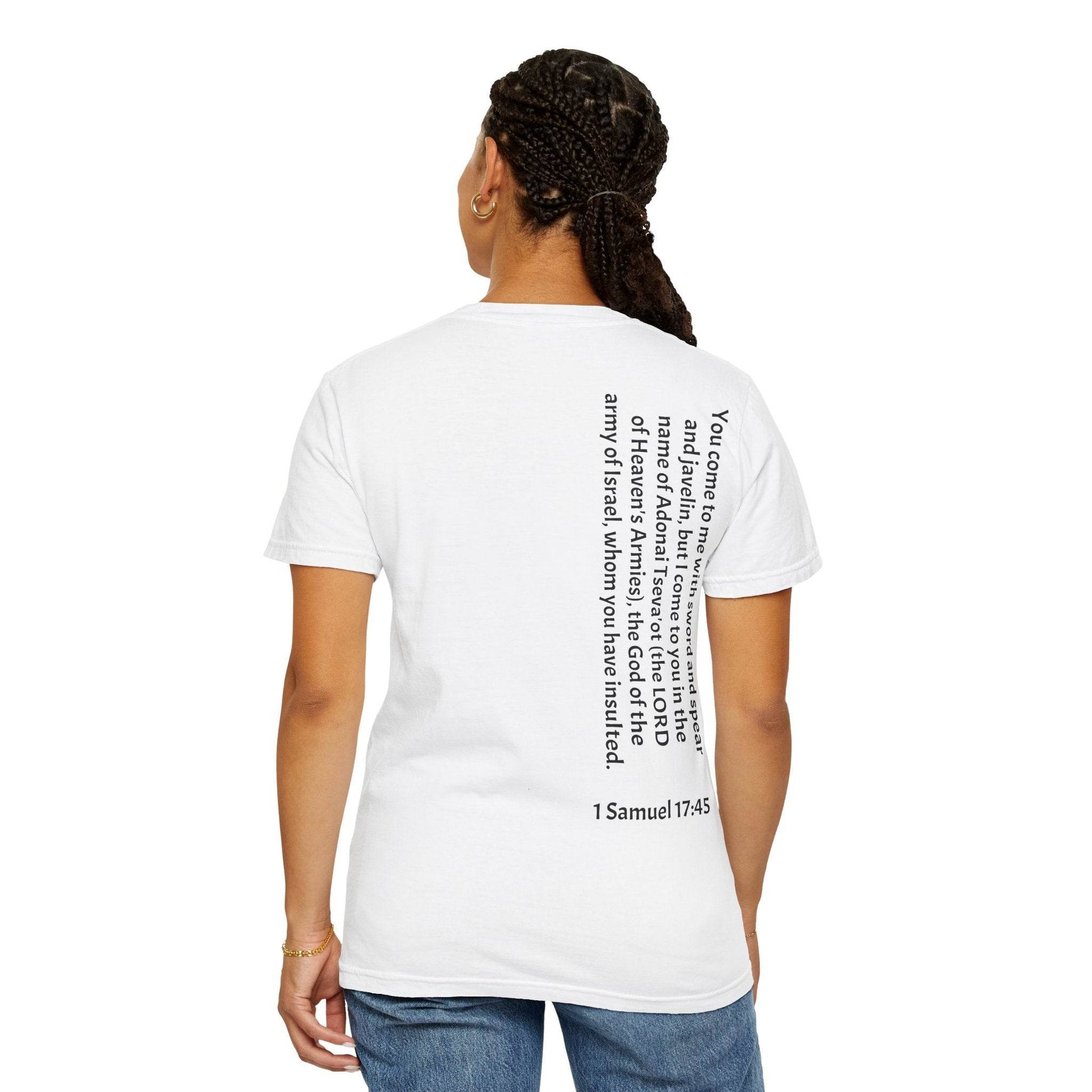 Tseva Clothing Branded T-Shirt- Light 1 Samuel 17:45 - Tseva Clothing Co.