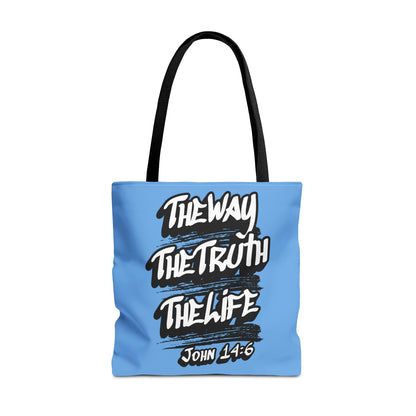 "The Way The Truth The Life" John 14:6 Canvas Tote