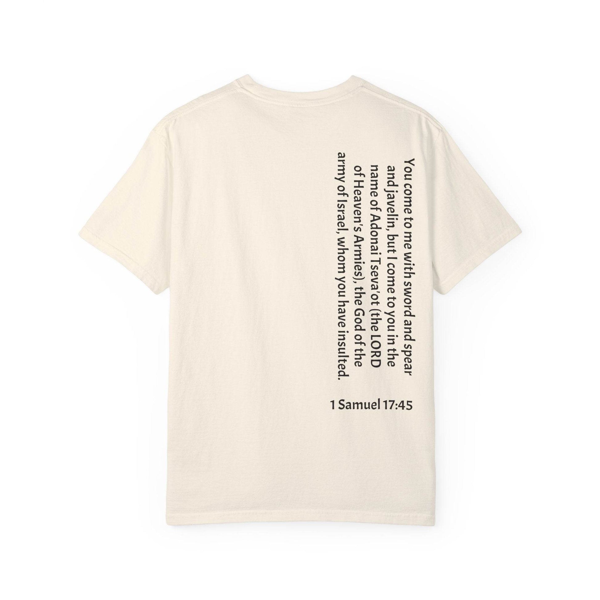 Tseva Clothing Branded T-Shirt- Light 1 Samuel 17:45 - Tseva Clothing Co.