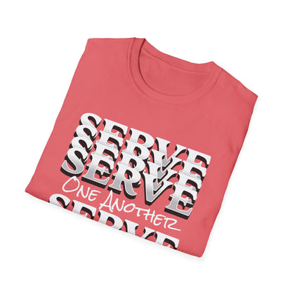 Serve One Another T-Shirt — Galatians 5:13 Christian Tee