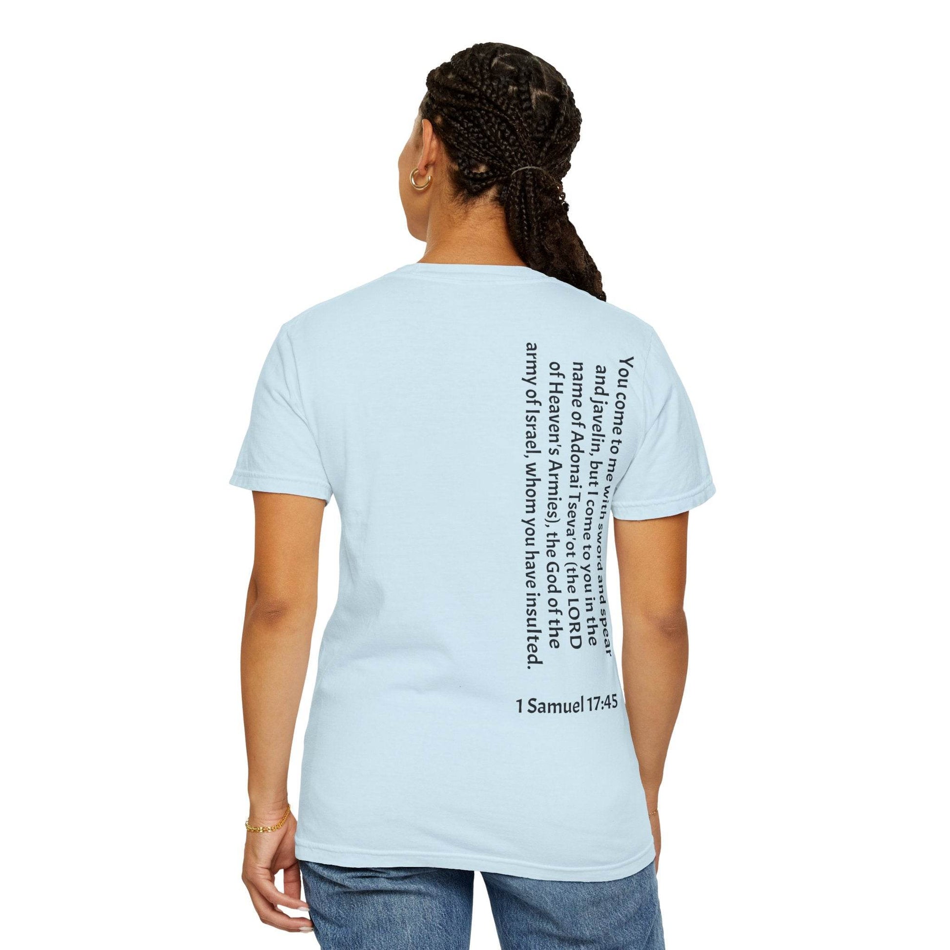 Tseva Clothing Branded T-Shirt- Light 1 Samuel 17:45 - Tseva Clothing Co.