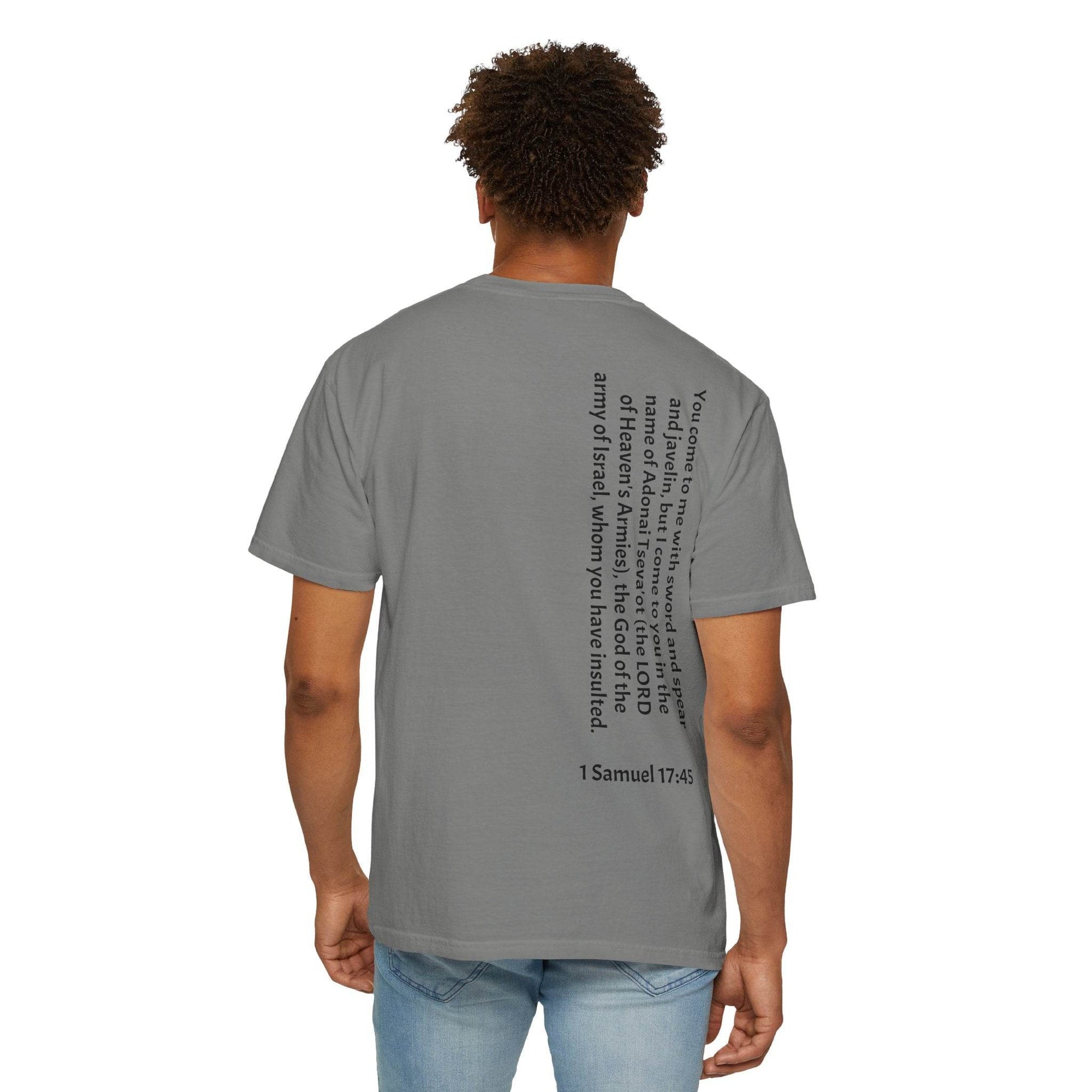Tseva Clothing Branded T-Shirt- Light 1 Samuel 17:45 - Tseva Clothing Co.