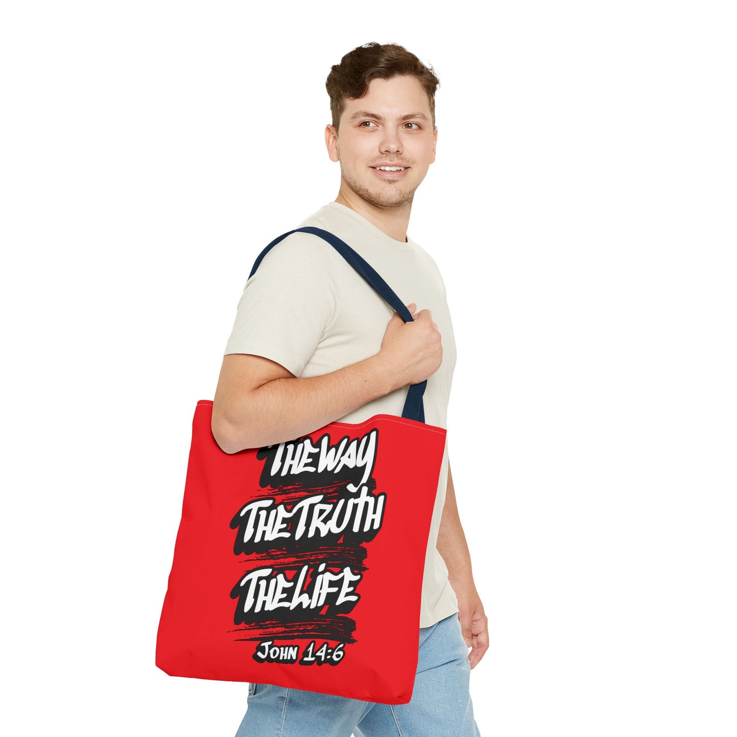 "The Way The Truth The Life" John 14:6 Canvas Tote