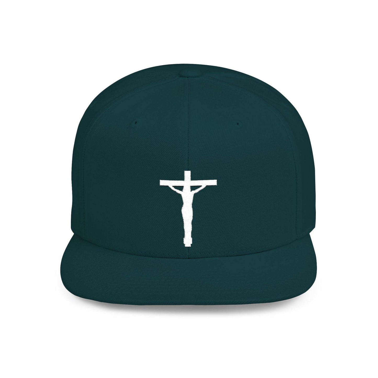 Crucifix Flat Bill Snapback Cap - Tseva Clothing Co.