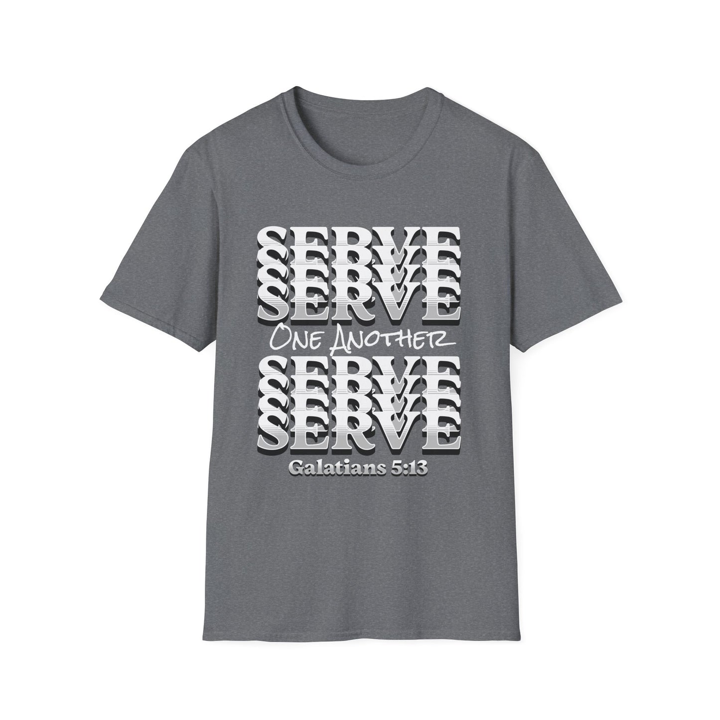 Serve One Another T-Shirt — Galatians 5:13 Christian Tee
