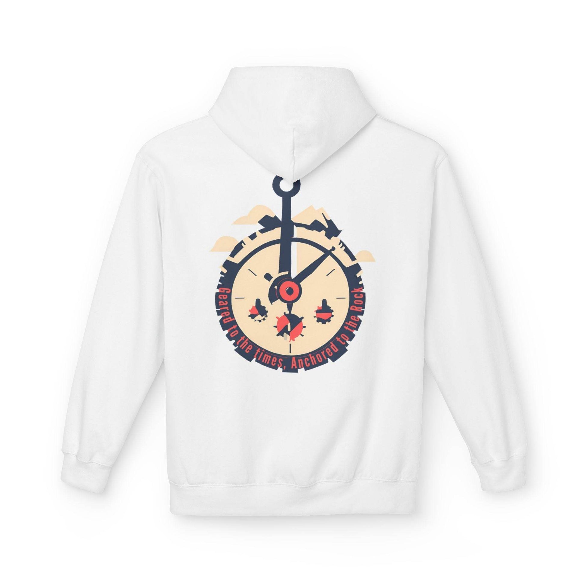 Geared to the Times Anchored to the Rock Hoodie - Tseva Clothing Co.