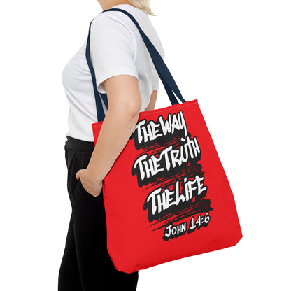 "The Way The Truth The Life" John 14:6 Canvas Tote