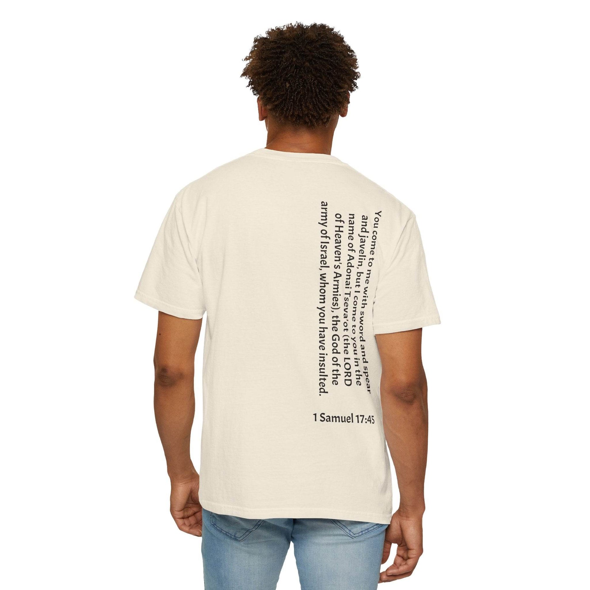 Tseva Clothing Branded T-Shirt- Light 1 Samuel 17:45 - Tseva Clothing Co.