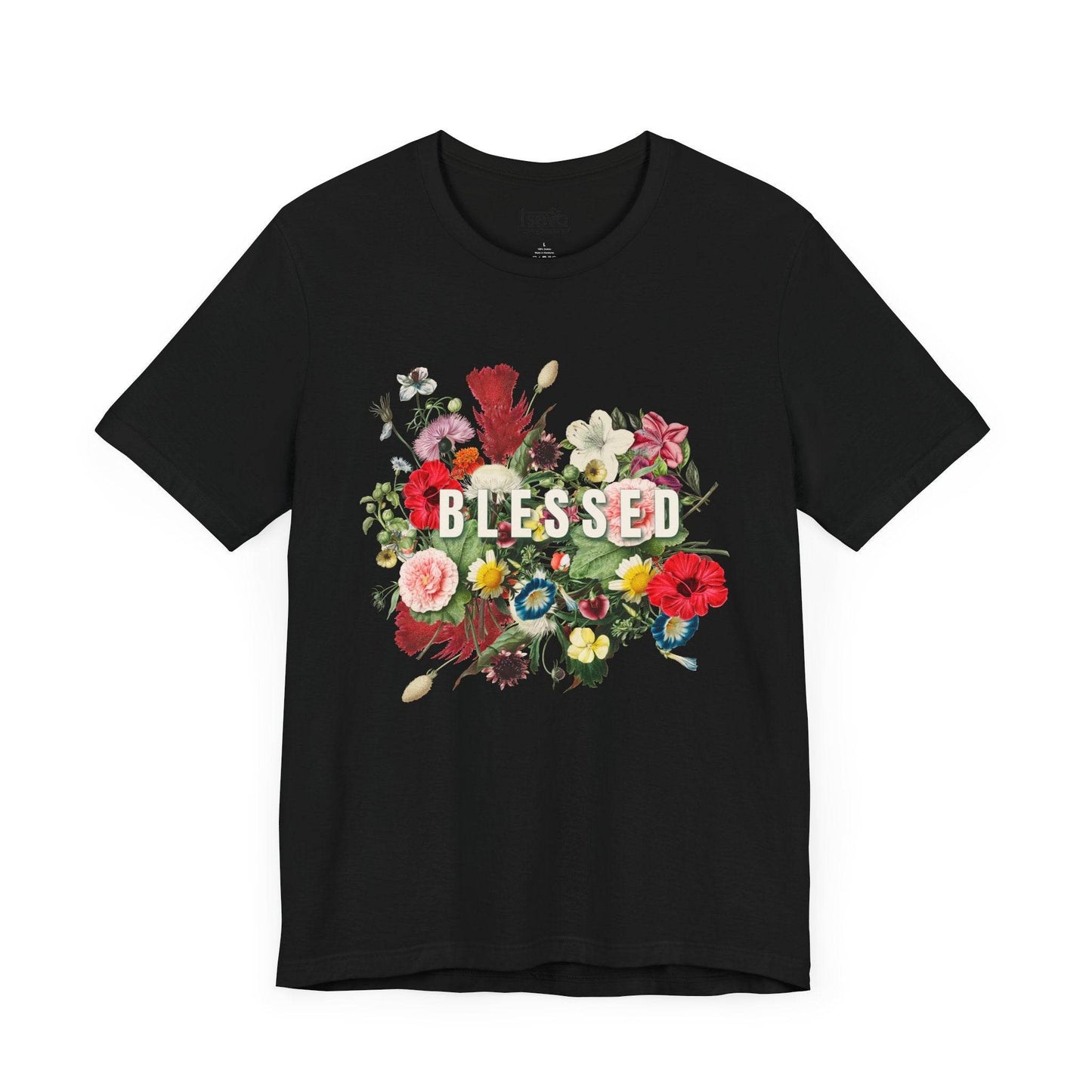 Floral Blessed Jersey T-Shirt - Tseva Clothing Co.